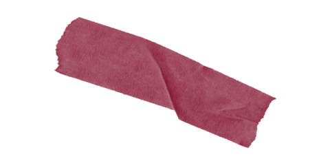 An evocative piece of deep burgundy crepe paper hints at hidden celebrations against a stark black canvas with geometric