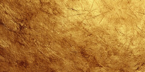 Metallic gold surface texture with reflective patterns.