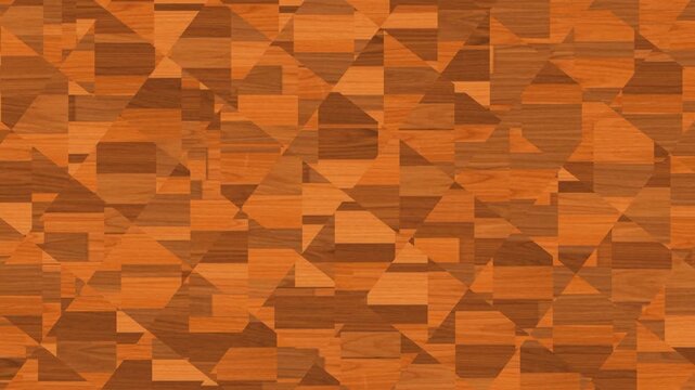 Wooden mosaic shifting animation background video 
