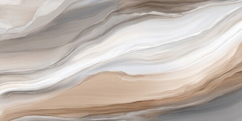 Beige and gray layered onyx stone with smooth flowing patterns