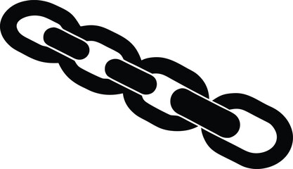 chain silhouette vector, link illustration art