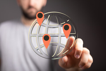 Image depicts global connectivity, showcasing worldwide reach and seamless access. Ideal for technology, travel, and business.