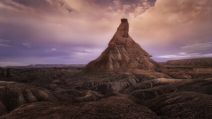 Majestic desert views in Navarra's Bardenas Reales
