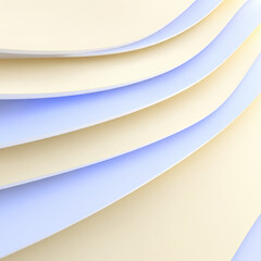 Smooth Pastel Blue Curved Stripes Seamless Pattern Design