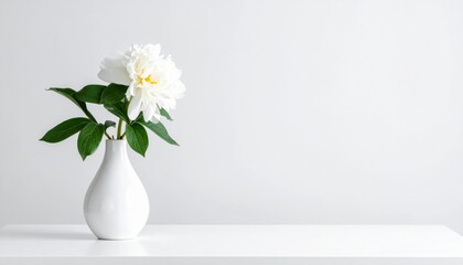 White Flowers in Vase
