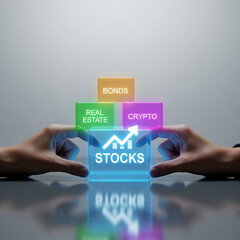 Strategic Asset Allocation and Wealth Management represented by Digital Blocks