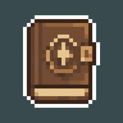 spell book in pixel art style