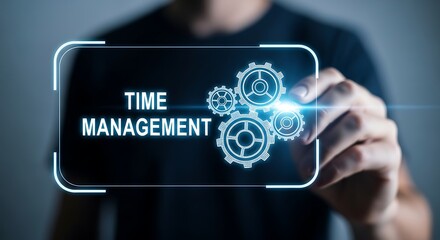 Mastering time Visualizing time management strategies with gears and actionable tips for greater productivity and