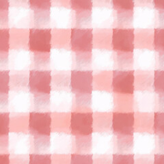 Soft Pastel Pink Gingham Pattern with Seamless Checks Design