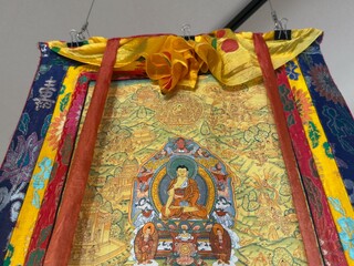 カラフルな装飾の絨毯
