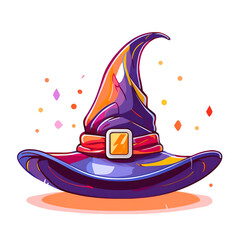 PNG Witch hat in a magical and colorful world