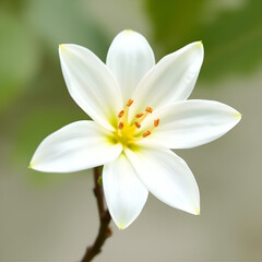 Naklejka premium Vanilla flower isolated on transparent background