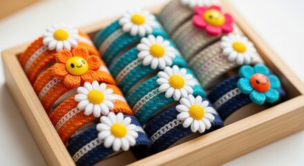 Cute Daisy Hair Ties for Kids Adorable Flower Accessories