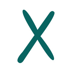 Minimalist logo design featuring the letter X.