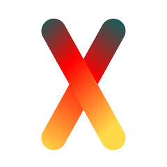 Minimalist logo design featuring the letter X.