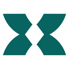 Minimalist logo design featuring the letter X.