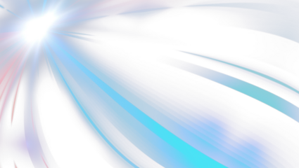 Bright lens flare effect with streaks of light and blue glow