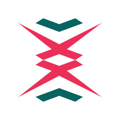 Minimalist logo design featuring the letter X.