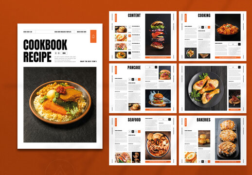 Cook Book Magazine Template