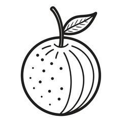 zarzamora fruit line art on white background