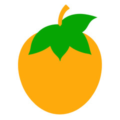 zawngtah fruit  silhouette on white background