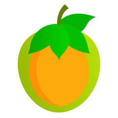 zawngtah fruit on white background