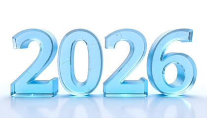 2026 made of ice happy new year