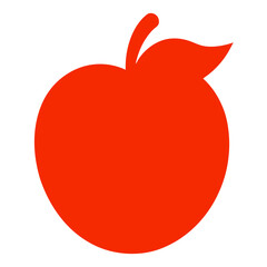 zwetschge fruit silhouette on white backgrund