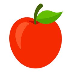 vector illustration of a zwetschge on white