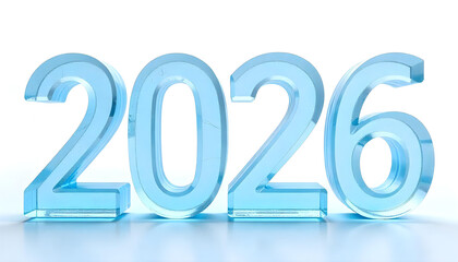 2026 made of ice happy new year