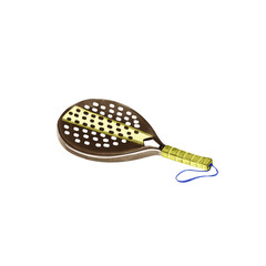 Tennis racket and ball Illustration, Padel Tennis Image