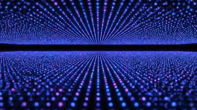 Blue abstract background with glass texture and digital pattern Video