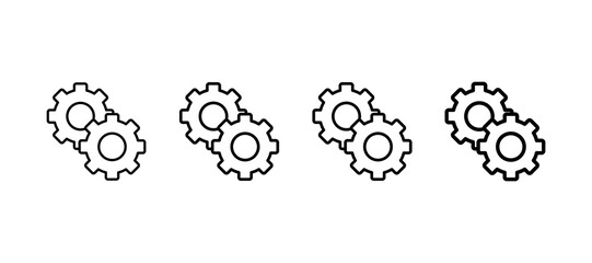 Optimization Multiple Line Icon Element