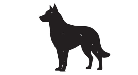 Dog Cosmic Style white background.