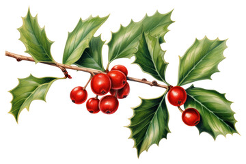 PNG Holly cherry plant leaf.