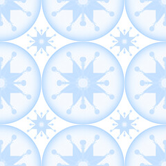 seamless pattern with snowflakes
