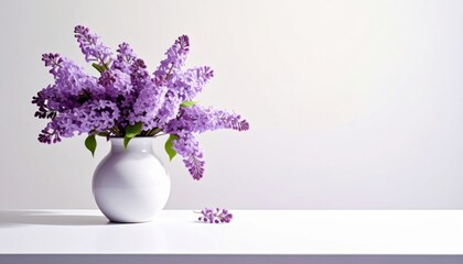 Lilac Flowers in Vase
