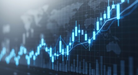 Uptrend Stock Market Chart Economic Growth and Investment Success