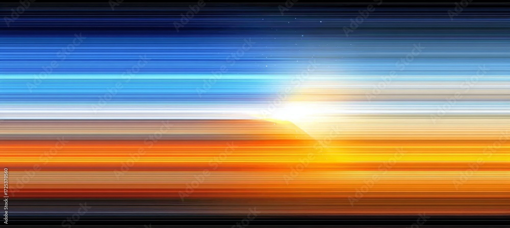 Canvas Prints abstract backdrop with motion effect in dynamic blue and orange hues for modern digital art designs