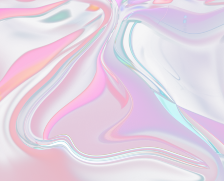 Abstract liquid metal texture with swirling purple and pink iridescent flowing forms and reflections