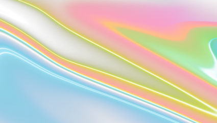 Abstract glowing neon light streaks in vibrant blue red yellow and green hues mesmerizing motion.
