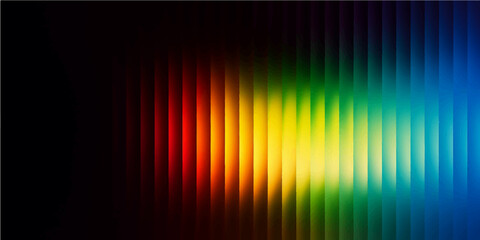 Bright colorful abstract rainbow spectrum vector wallpaper with glowing lines and wave texture