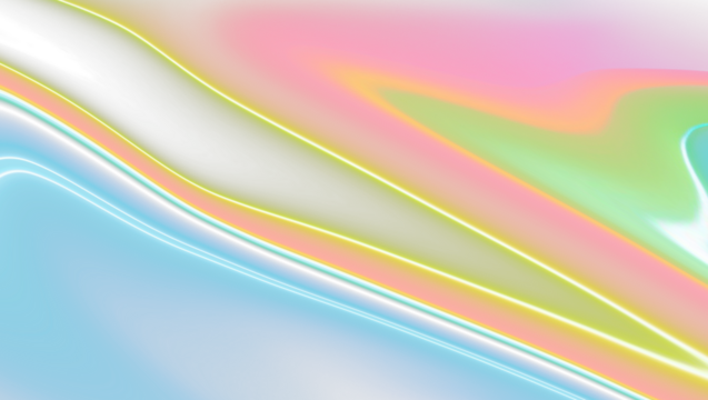 Abstract glowing neon light streaks in vibrant blue red yellow and green hues mesmerizing motion.