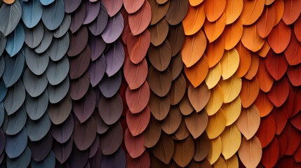 Colorful Feather Pattern Background with Gradient