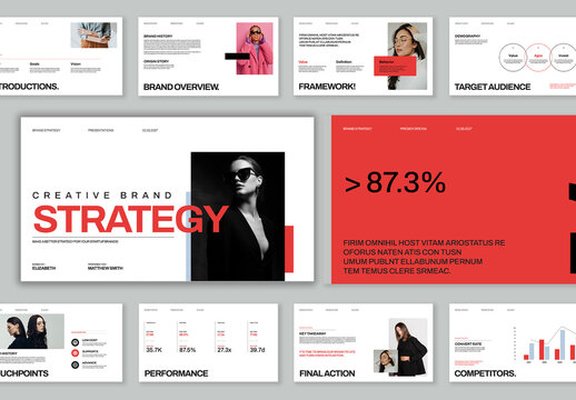 Brand Strategy Presentation Template Layout
