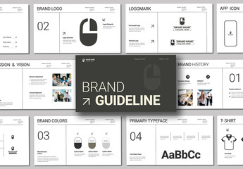 Modern And Clean Brand Guideline Presentation Template