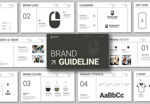 Modern And Clean Brand Guideline Presentation Template