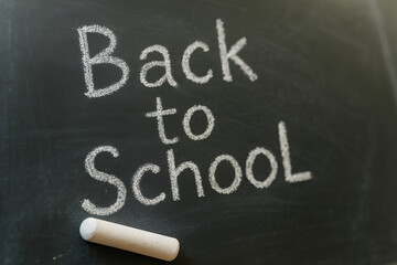 Chalk Writing on Blackboard