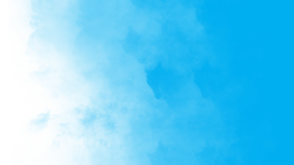 Soft blue dust smoke fog mist powder cloud abstract texture overlay brush effect isolated PNG on transparent background