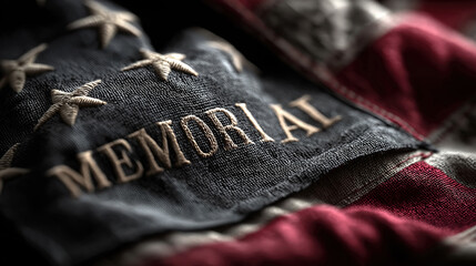Memorial day poster with the united states flag reminding all to remember and honor the fallen